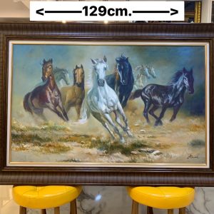 ภาพวาด ฝูงม้า8ตัว